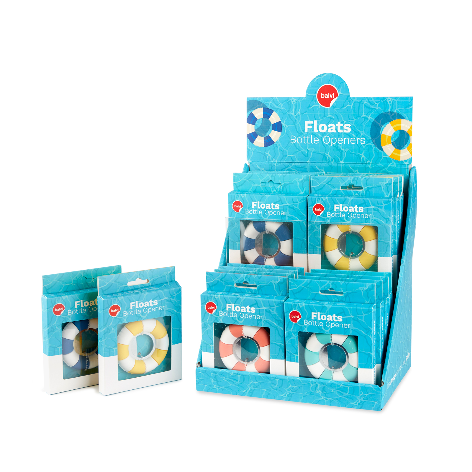 Décapsuleur FLOATS assorti Display de 16 pc.