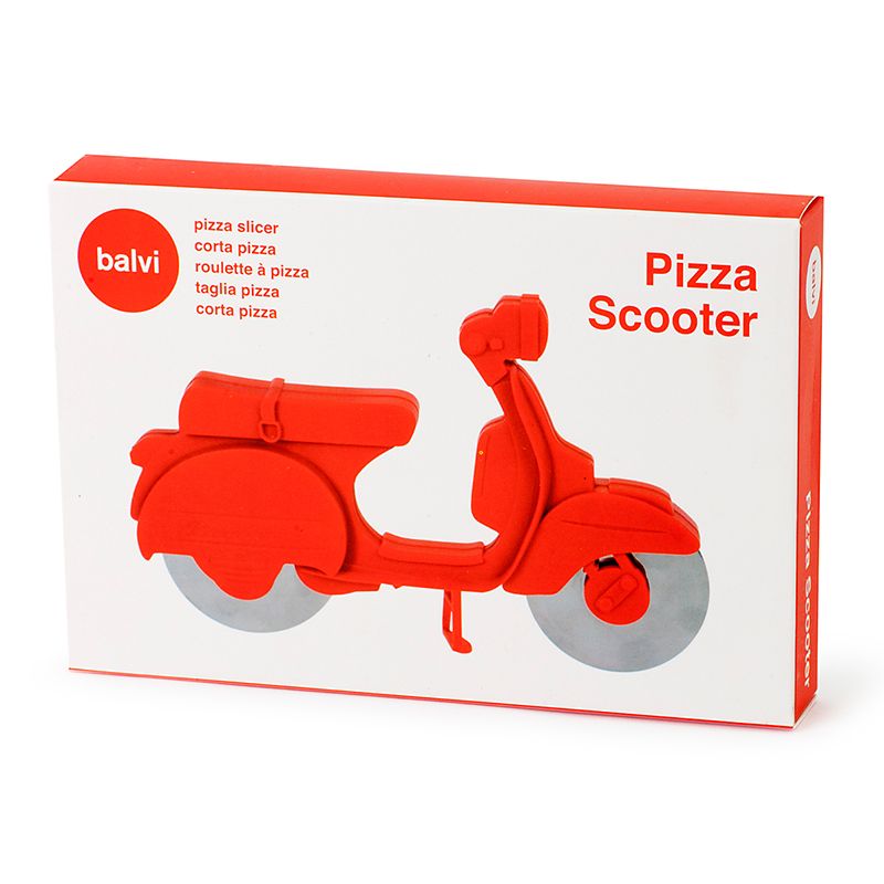 Découpe-pizza PIZZA SCOOTER rouge 