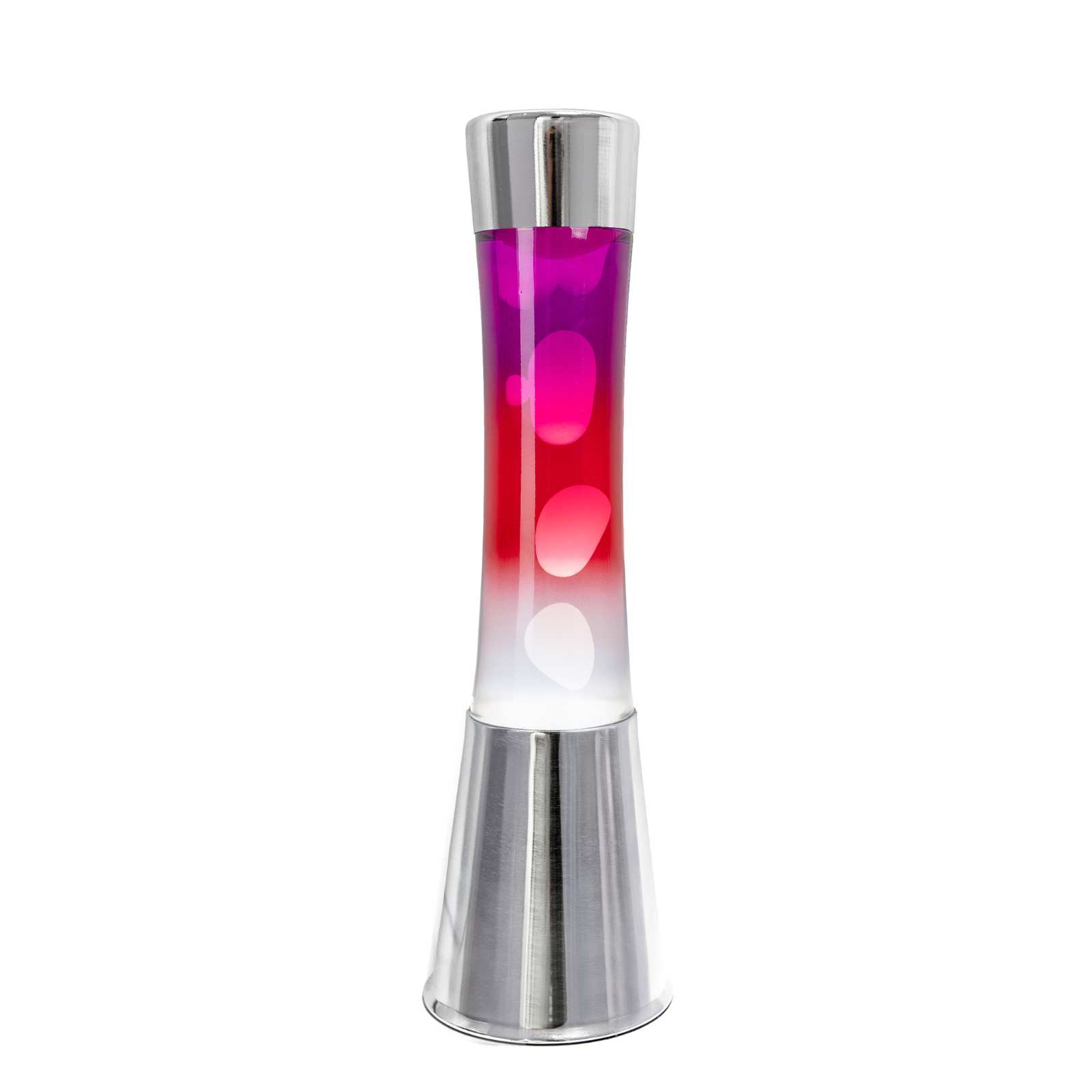 Lava Lamp TOWER chrome/red/white