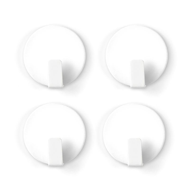 Magnetic hook SOLID set of 4 white 
