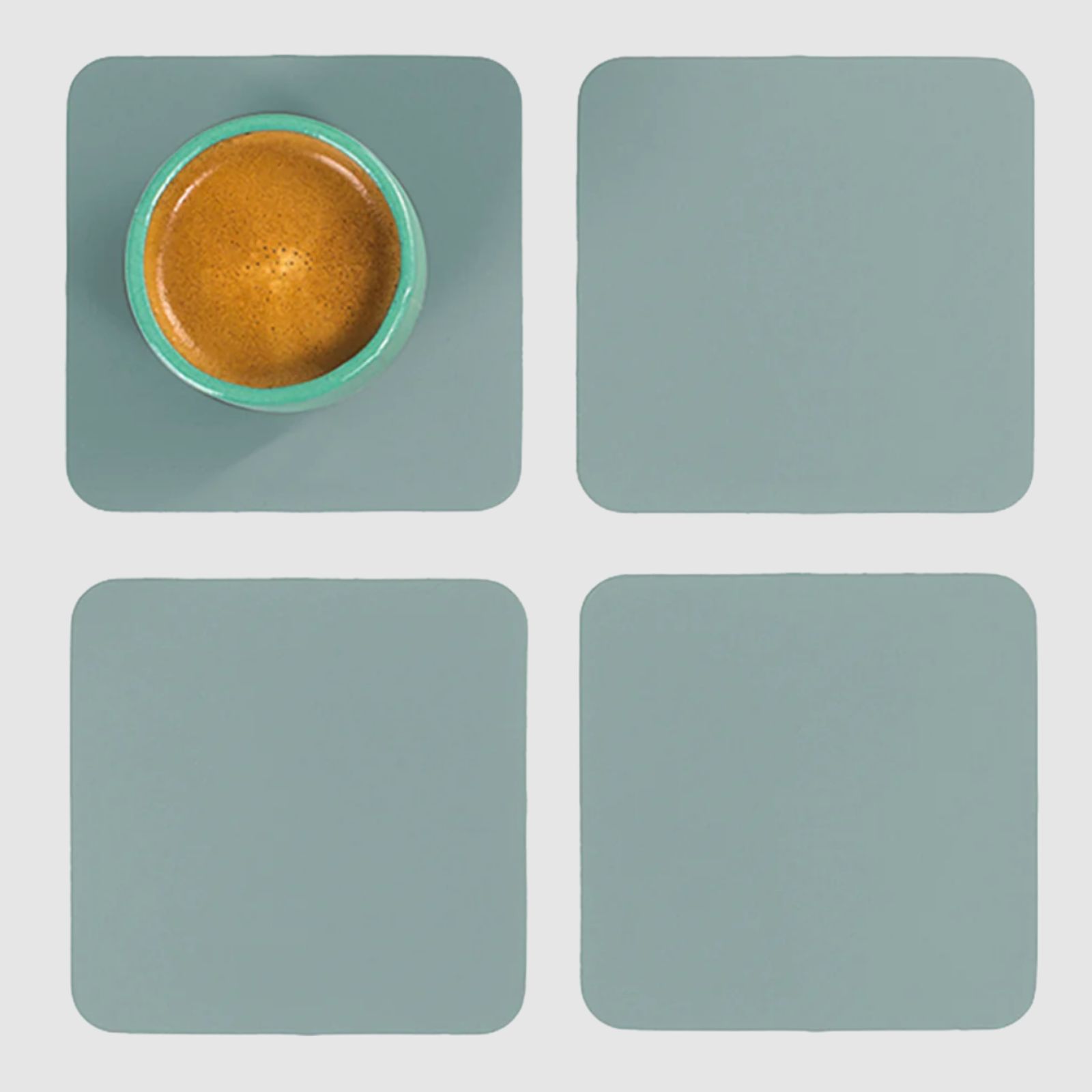 Ruca Square Coasters (x4) Eucalyptus