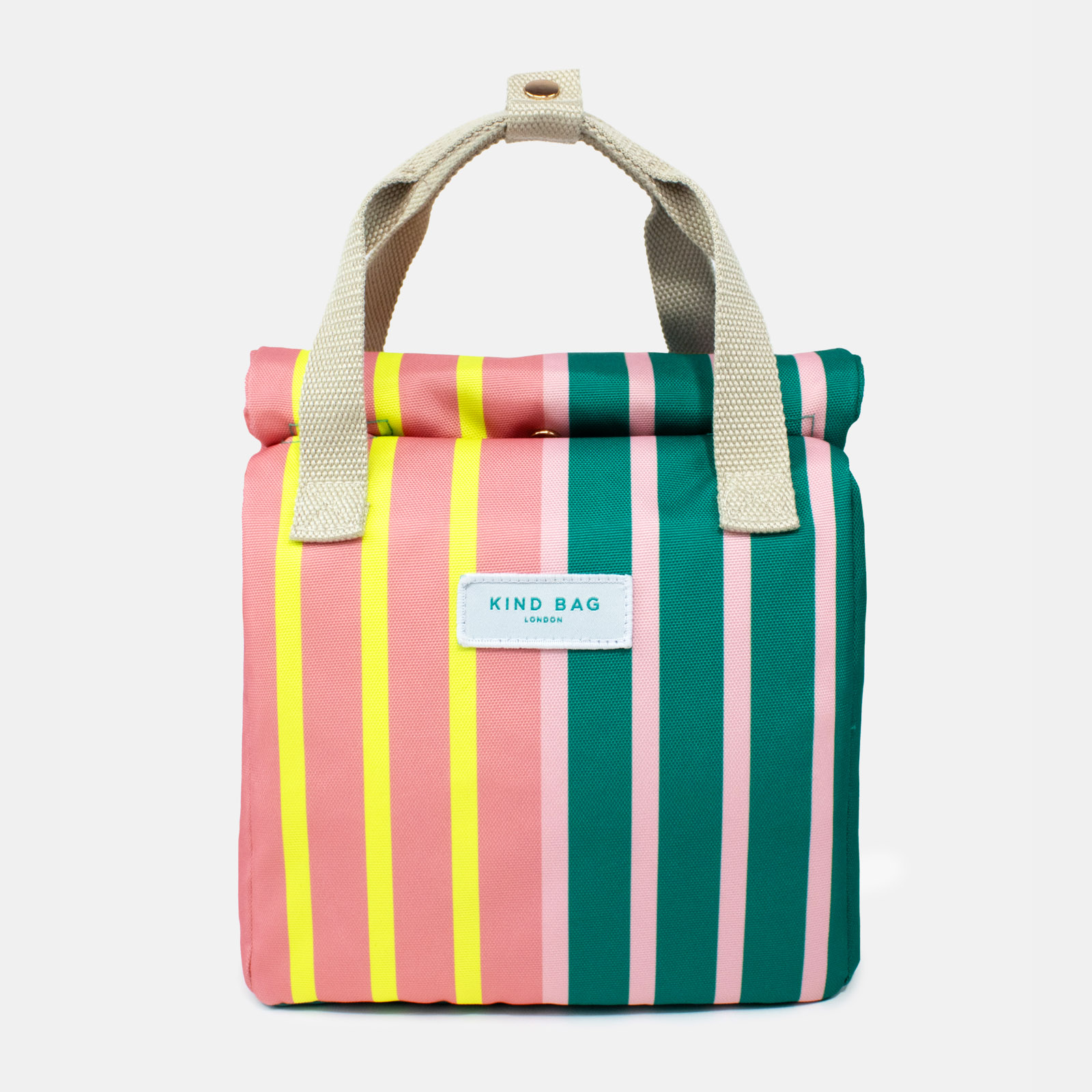 Lunch Bag Bi-Colour Stripes 