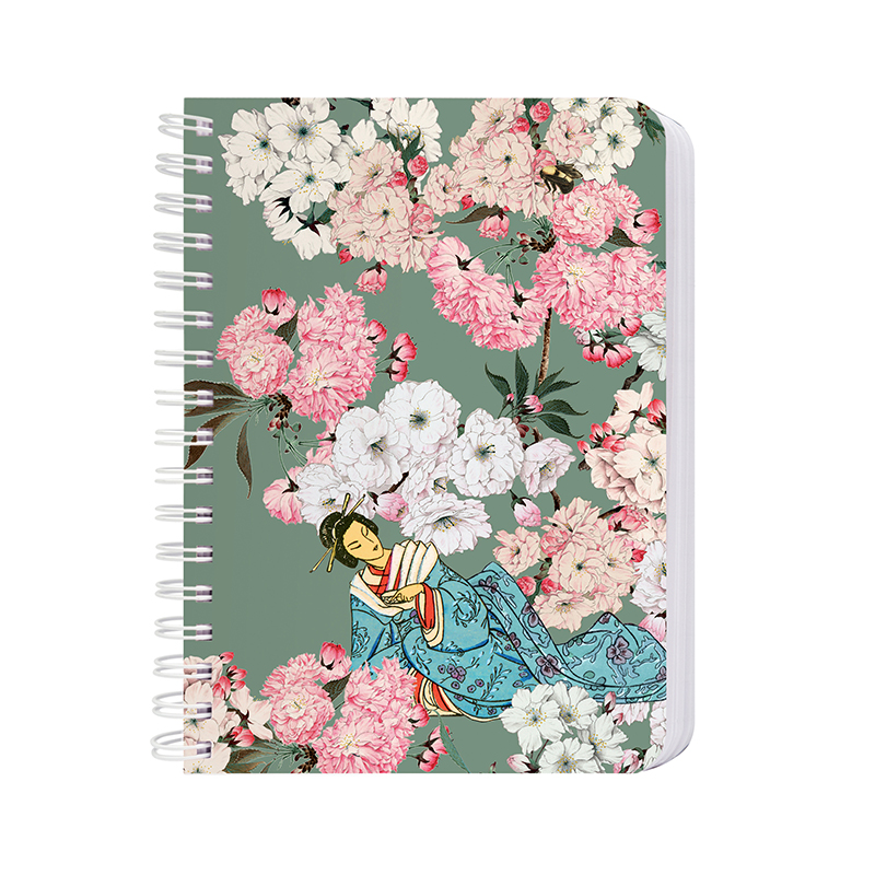 Carnet à anneaux relié A6 GEISHA 