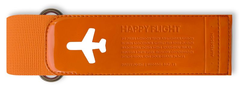 HAPPY FLIGHT LUGGAGE BELT orange 