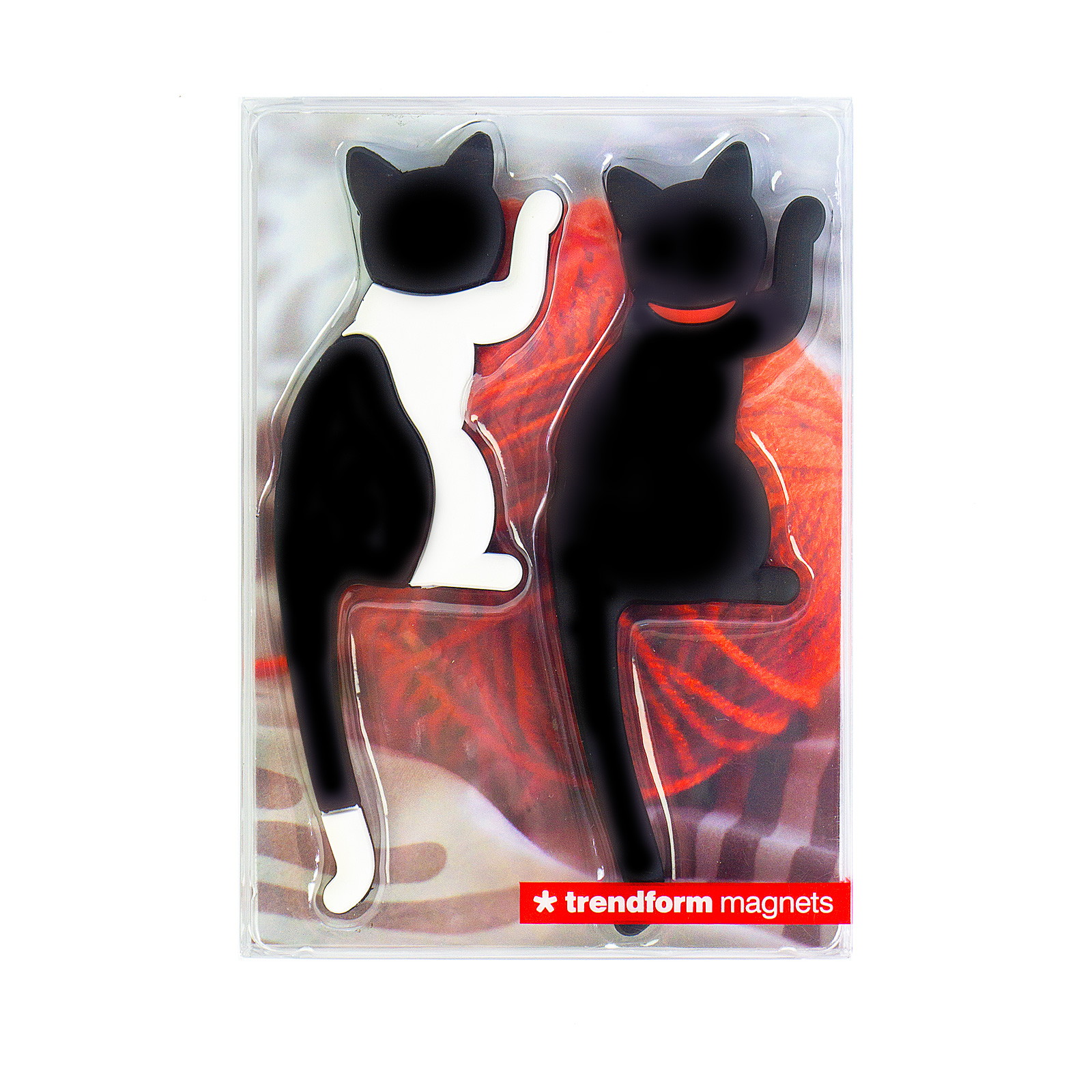 Magnetic hook KITTY CAT set of 2 black/white 