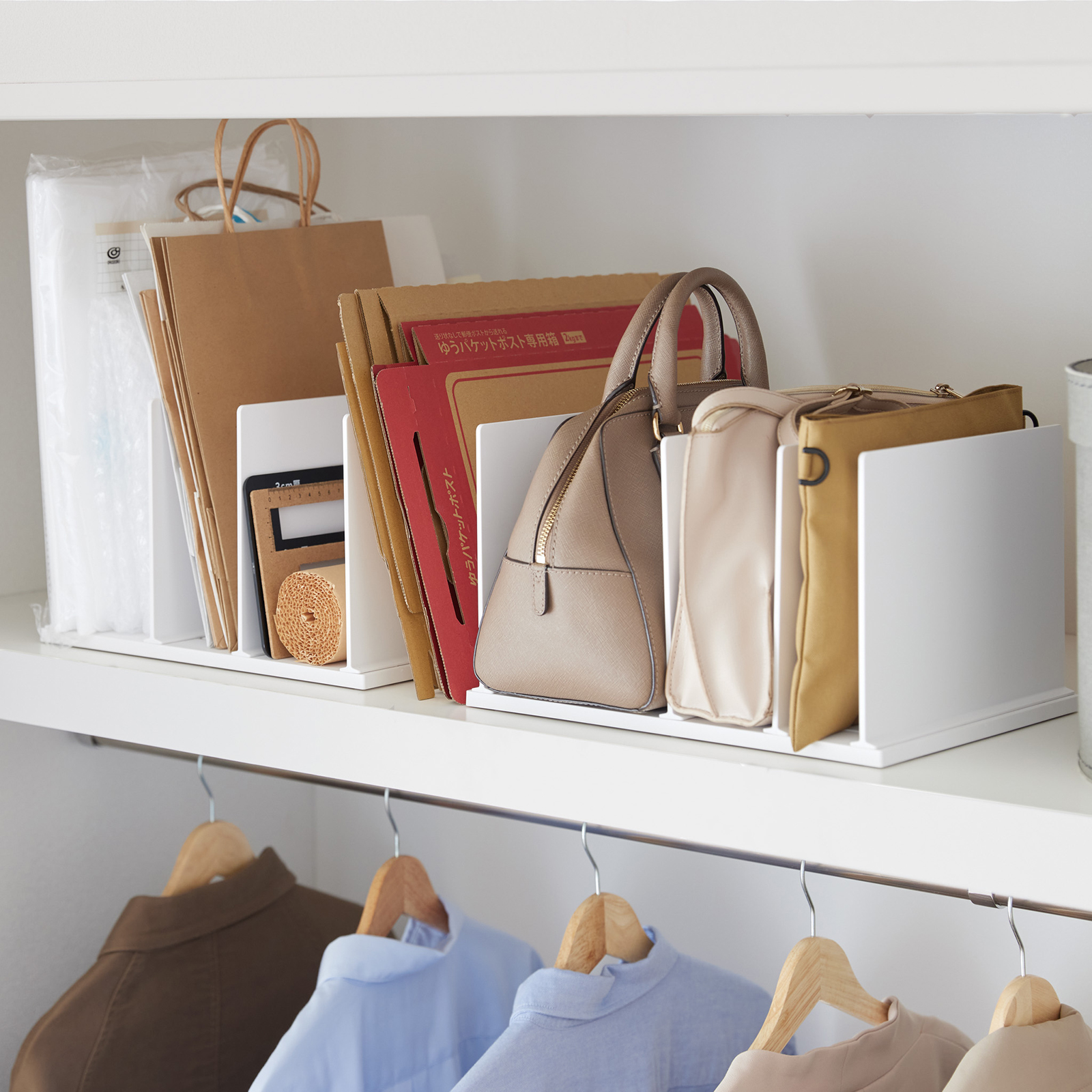 Verstellbarer Taschen-Organizer TOWER weiss