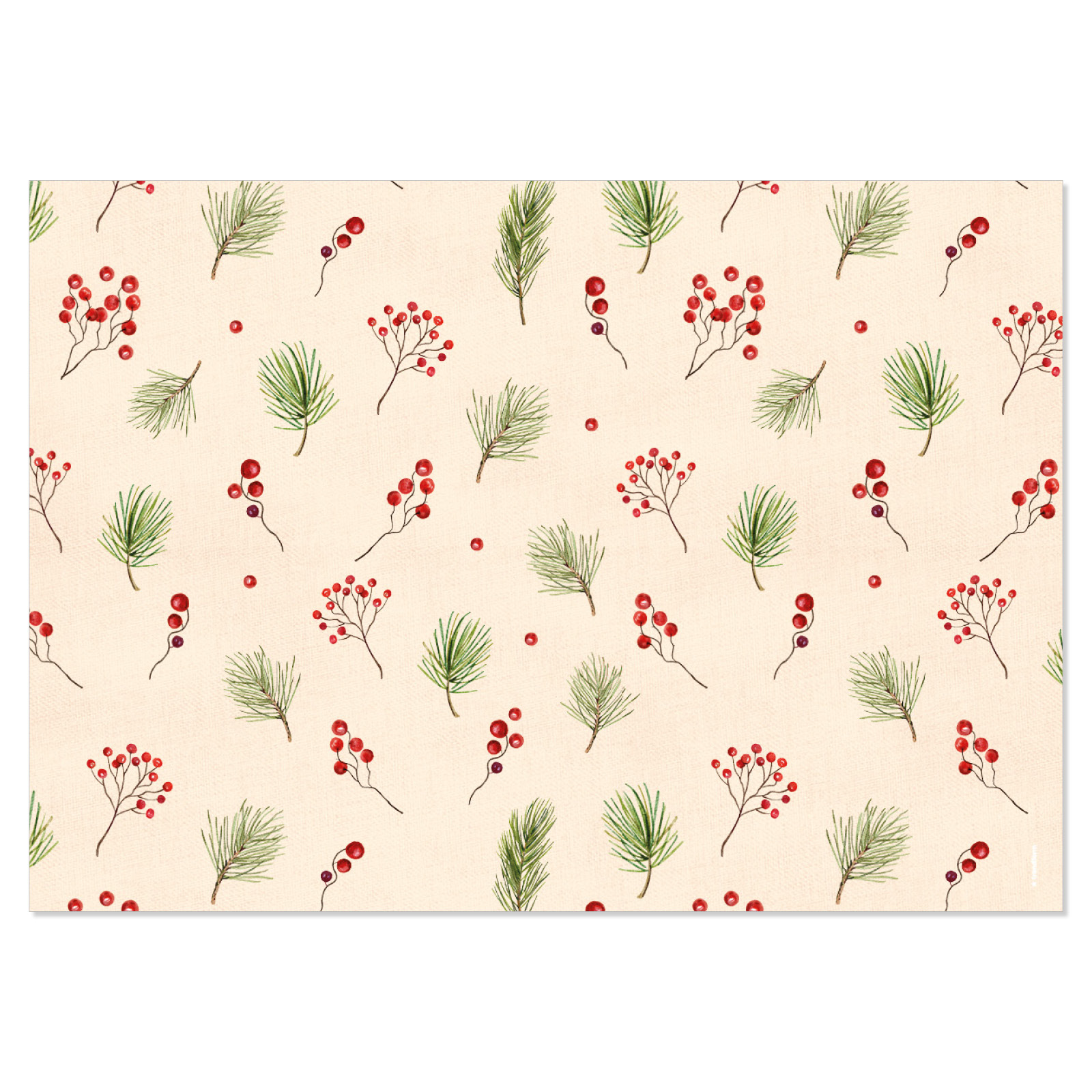 Papiertischset DECEMBER 4 Sujets à 12 Blatt