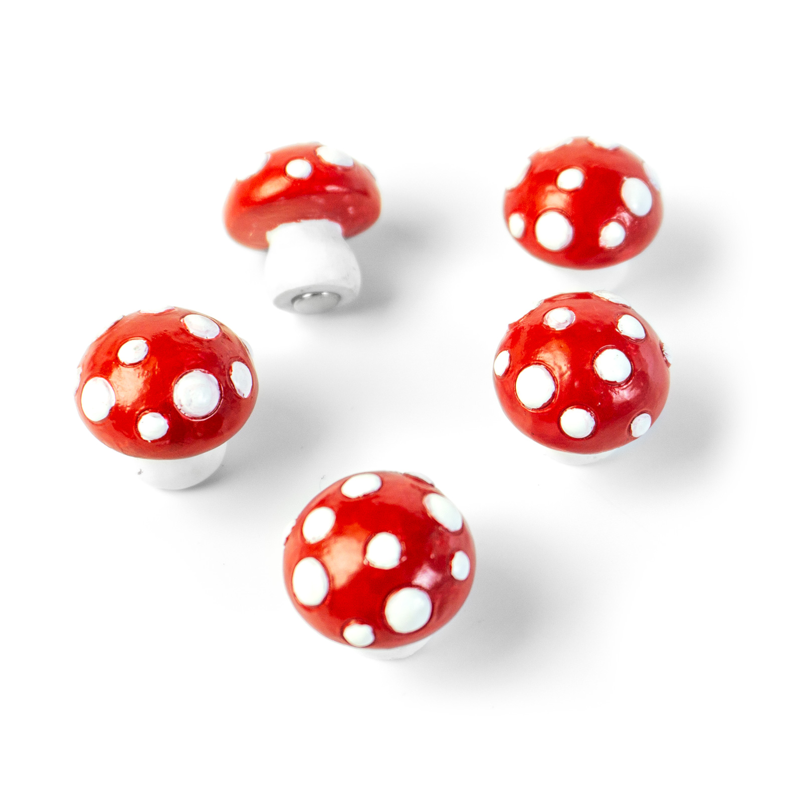 Magnets MUSHROOM set of 5 multicolor 