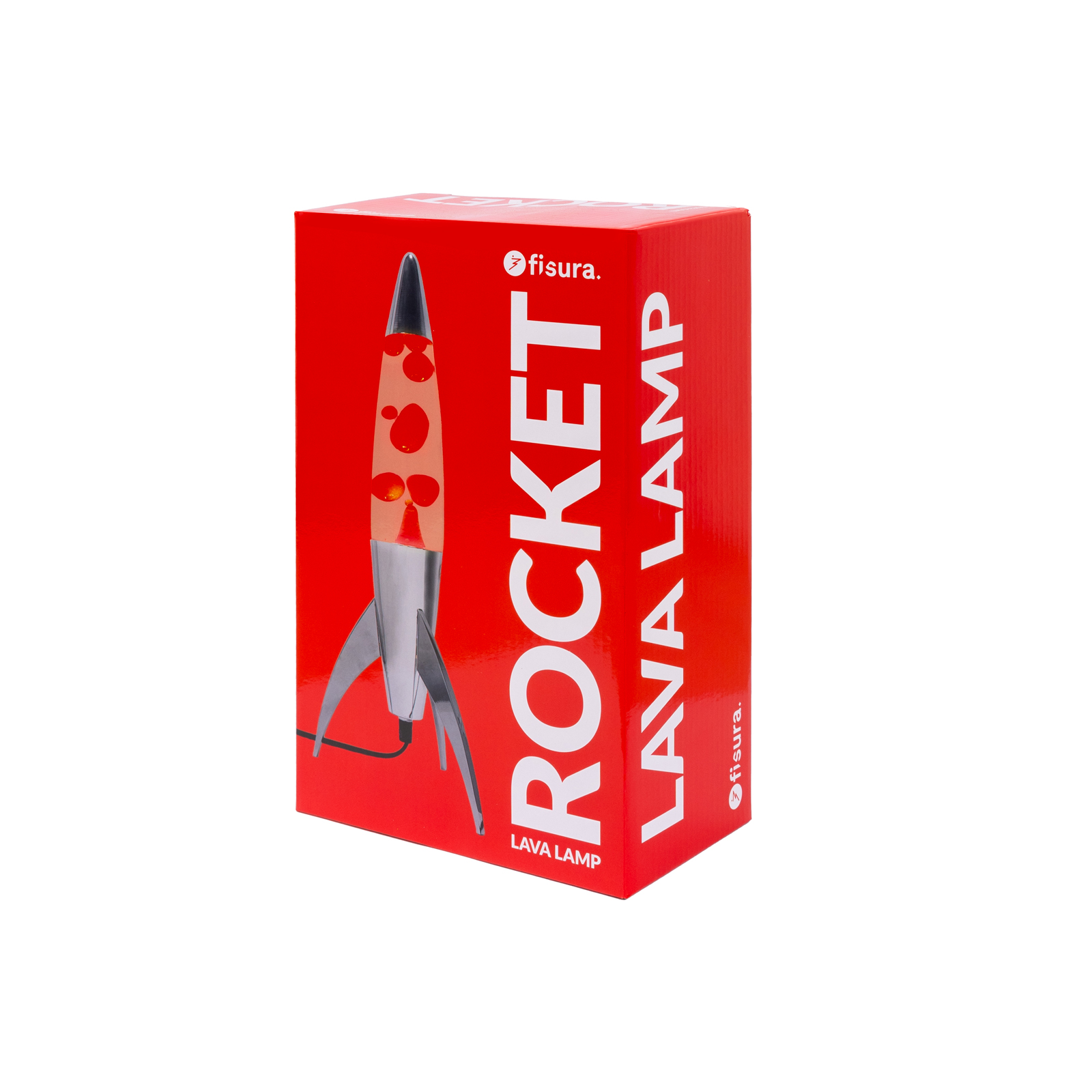 Lava Lamp ROCKET - red 