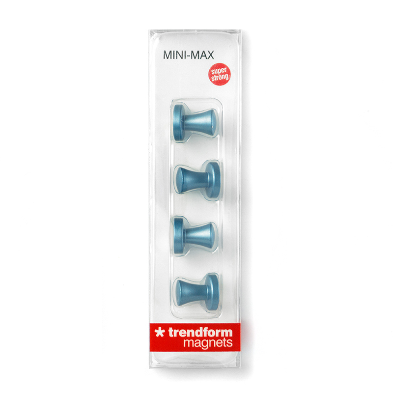 Superstrong Magnets MINI-MAX set de 4  bleu