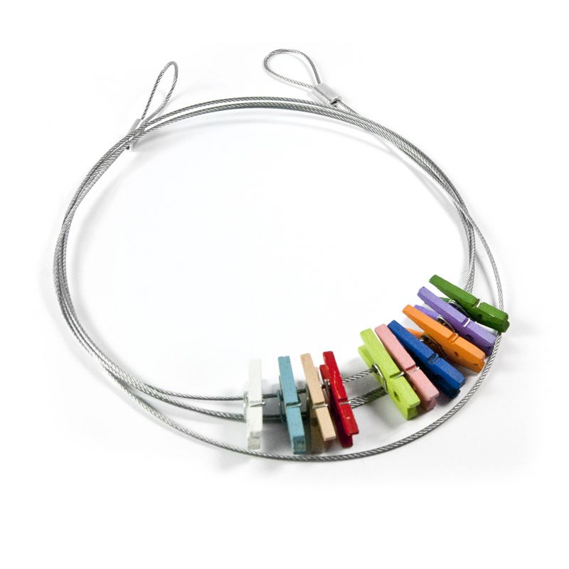 Clipkette KOLOR KLIP 10 Klammern / 150 cm