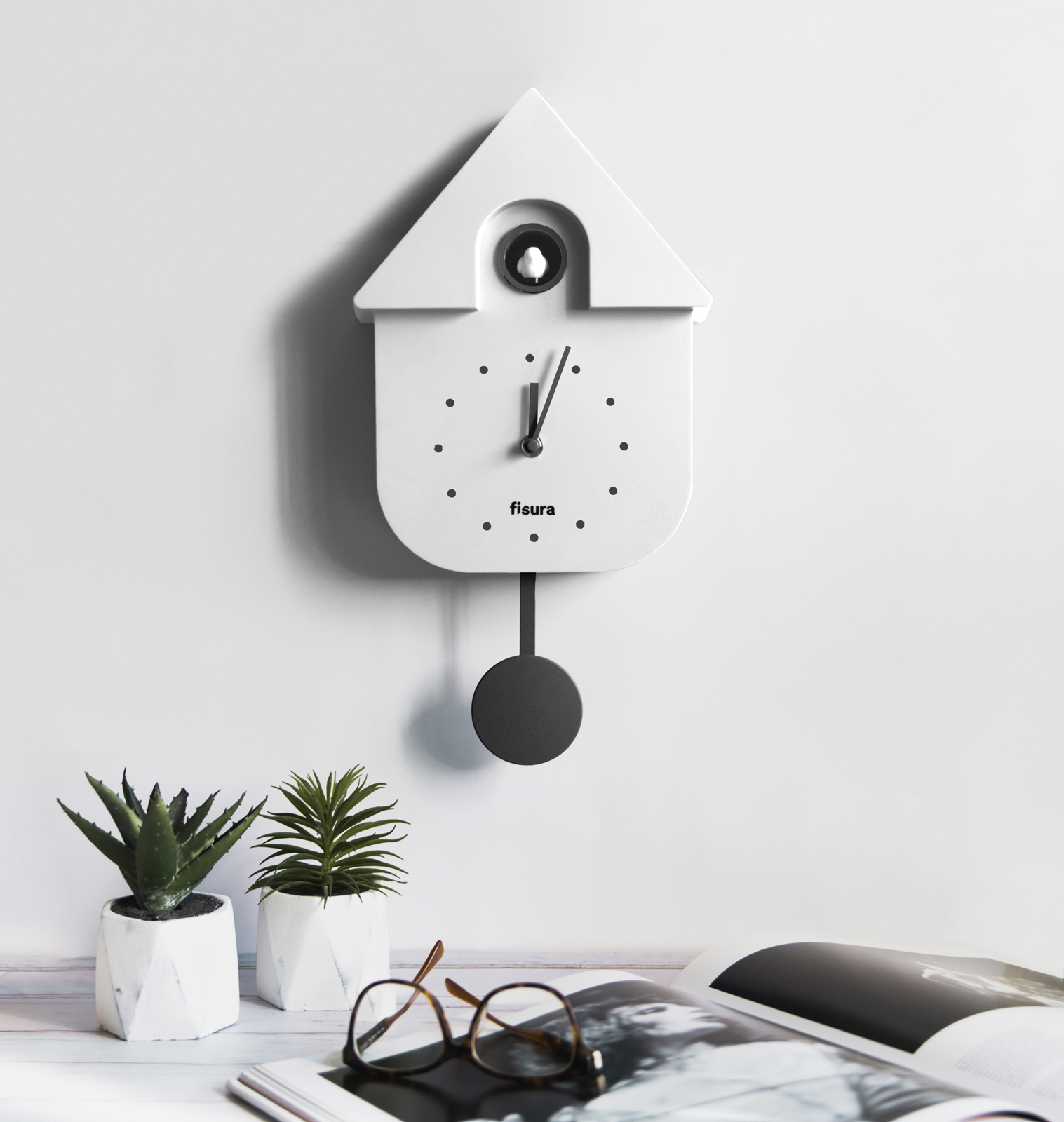 CUCKOO CLOCK - white 