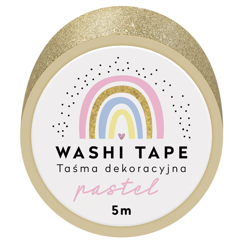 Washi Tape GLITTER PASTEL Display à 24 Stück 