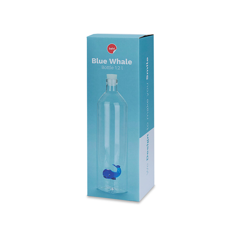 Bouteille en verre BLUE WHALE 1.2 l borosilicate