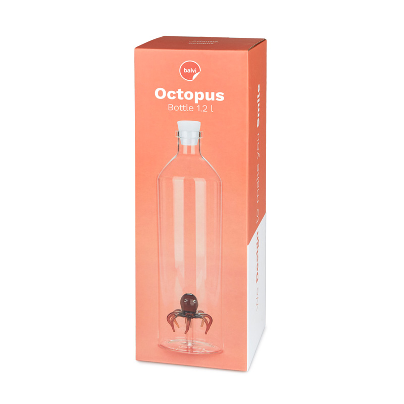 Glasflasche OCTOPUS 1.2 l Borosilicate