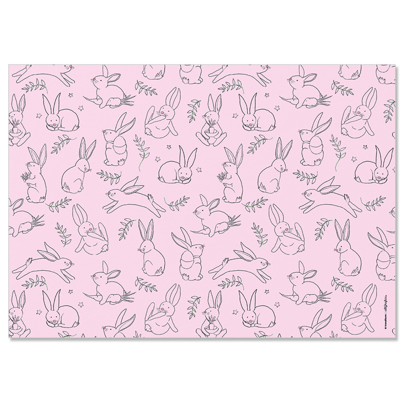 Paper placemat BUNNY 4 x 12 sheets