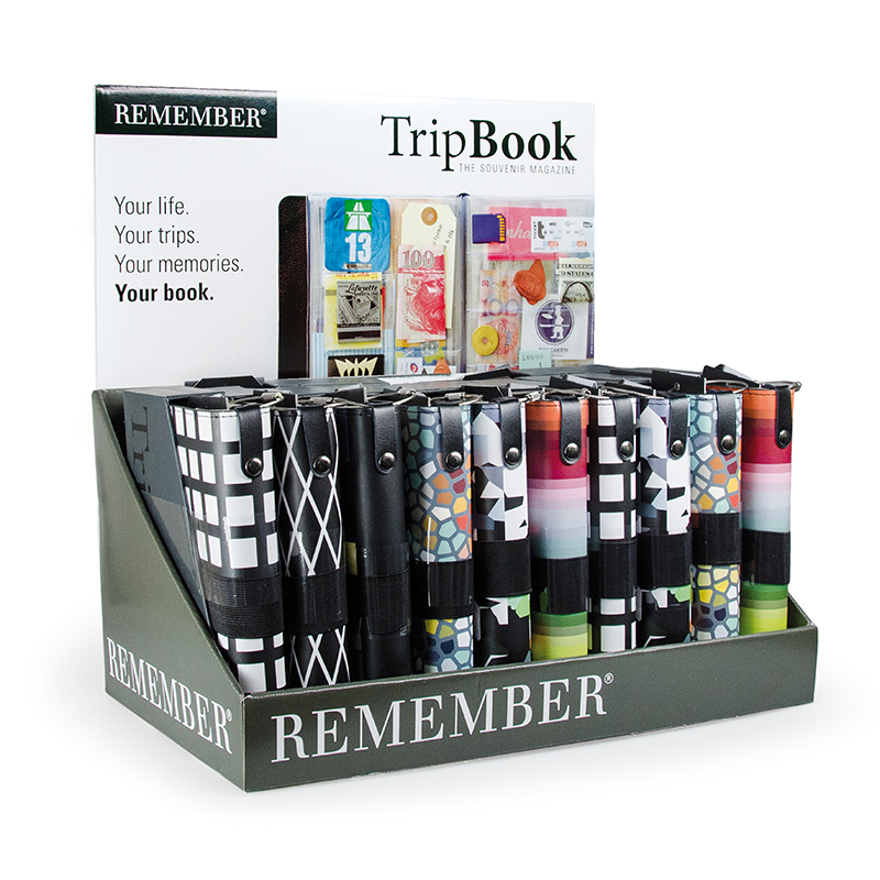 Display pour TripBooks avec 12 pièces assorti