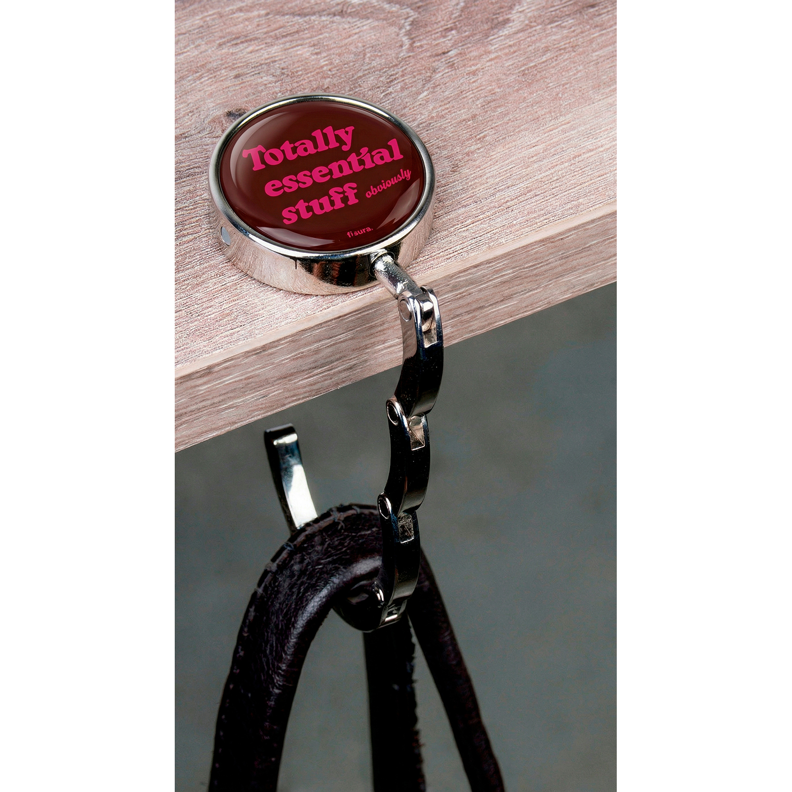 Bag hook TOTALLY ESSENTIAL STUFF OBVIOUSLY