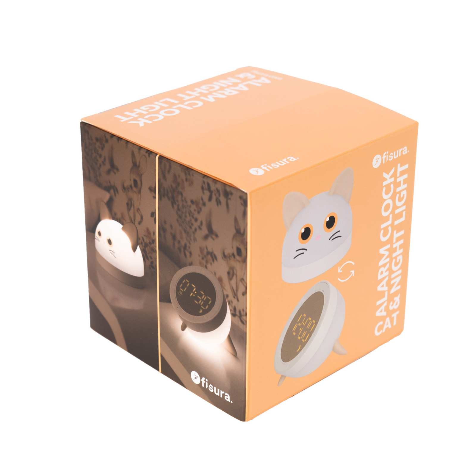 Cat alarm clock & night lamp