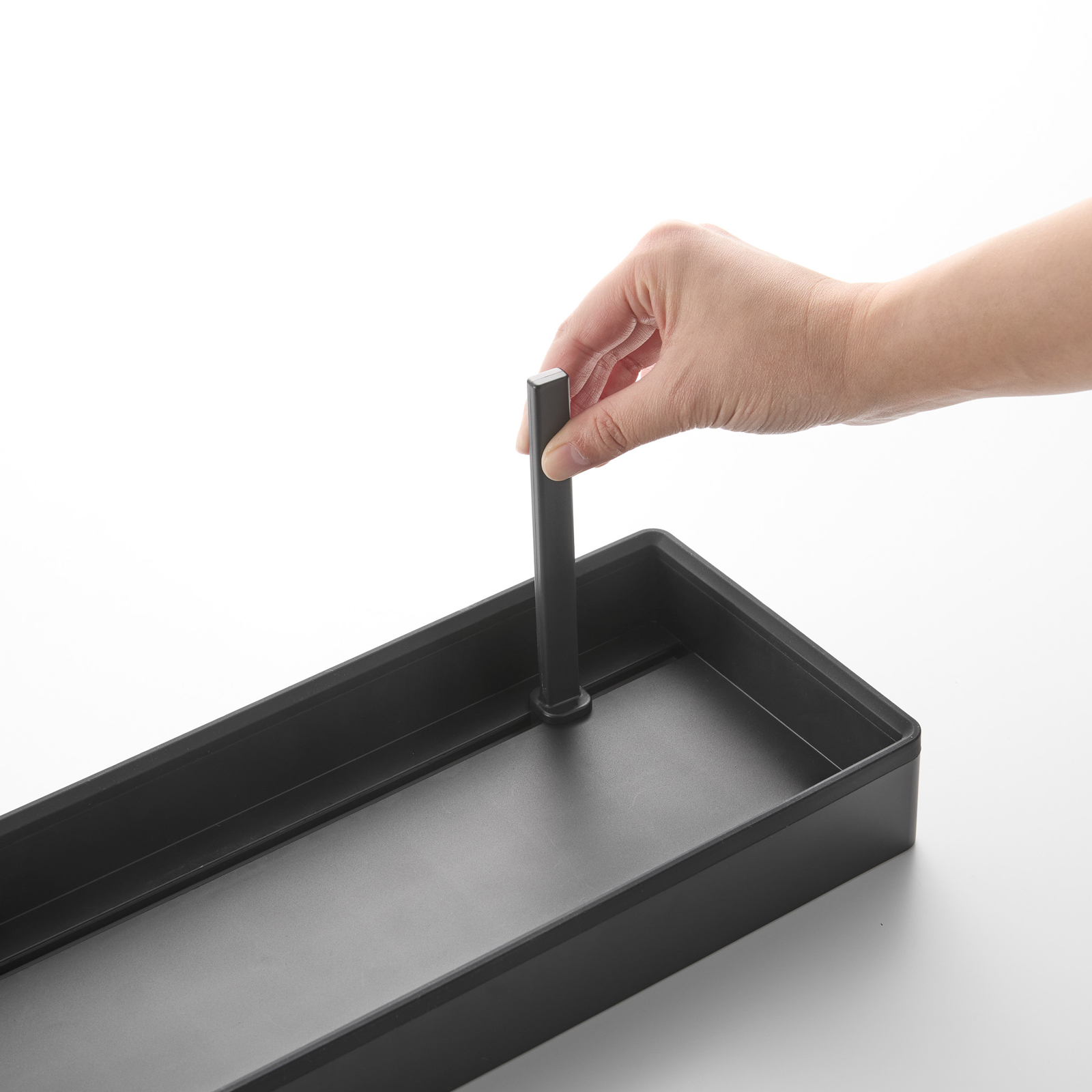 Topf- & Pfannen-Organizer TOWER schwarz breitenverstellbar