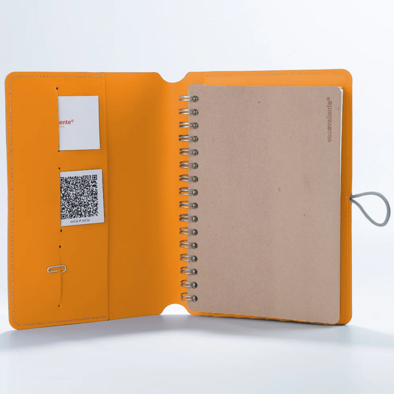 Madison Button Notebook A5 Orange
