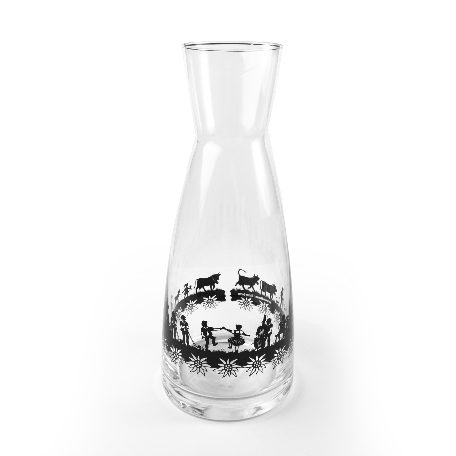 Carafe en verre 1L SWISS DANCE 