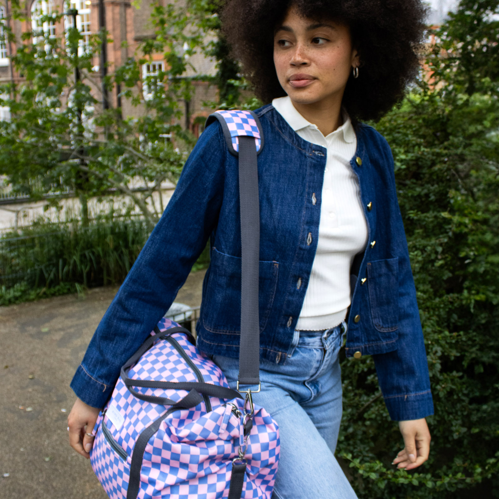 Weekender Checkerboard - Pink+Blue 