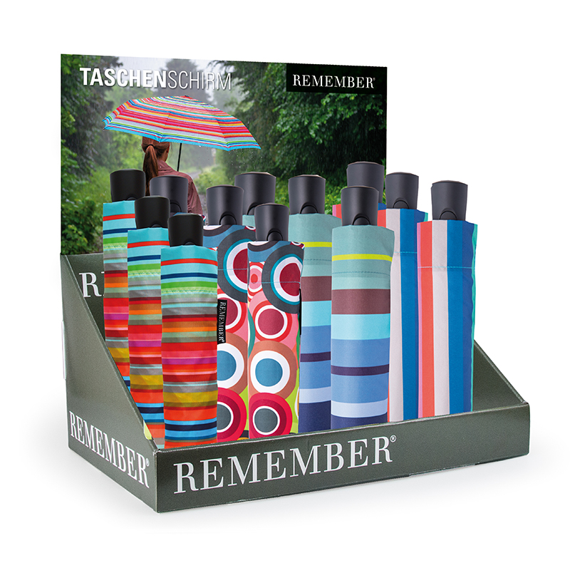 Display pour Parapluie avec 12 pièces assorti