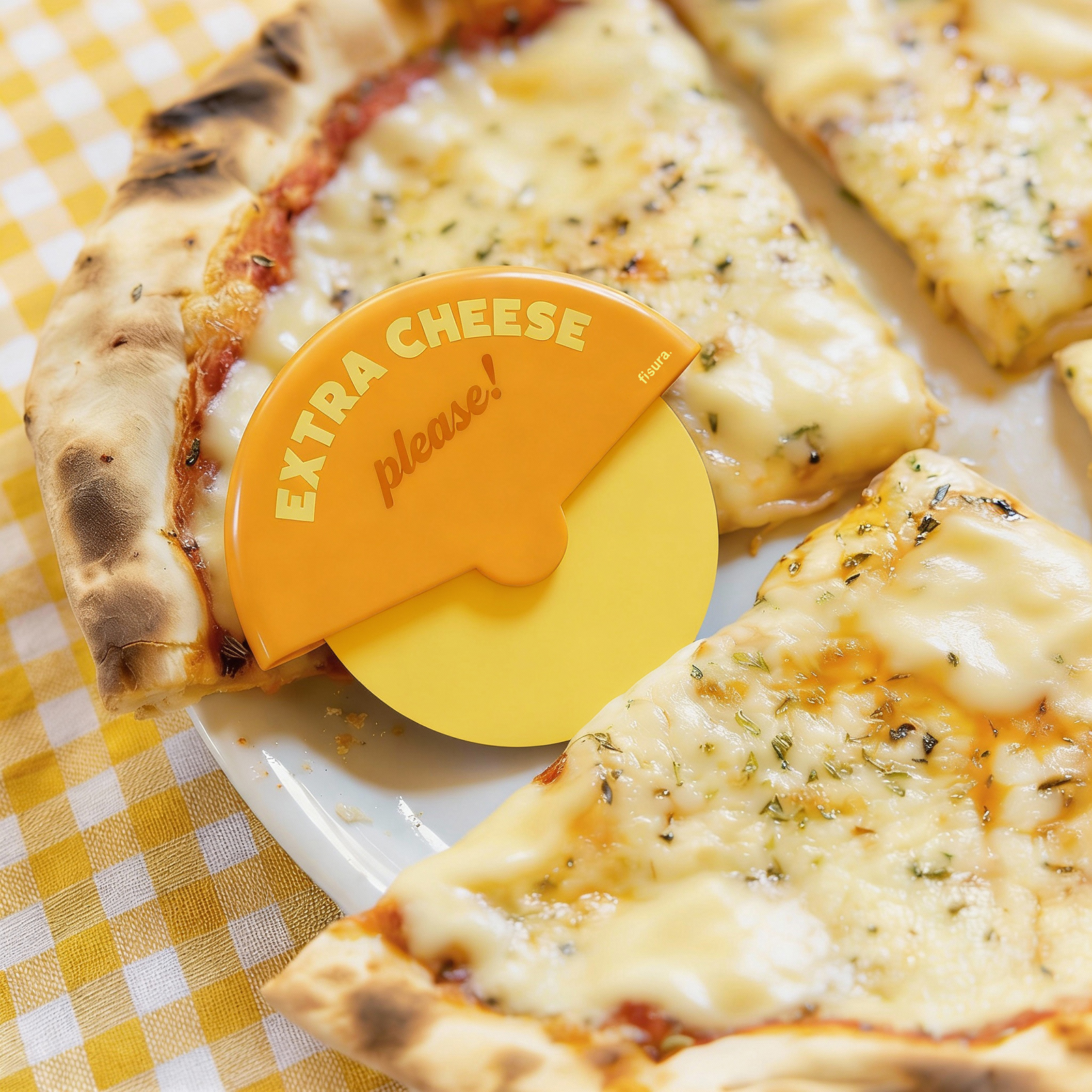 Pizza cutter EXTRA CHEESE