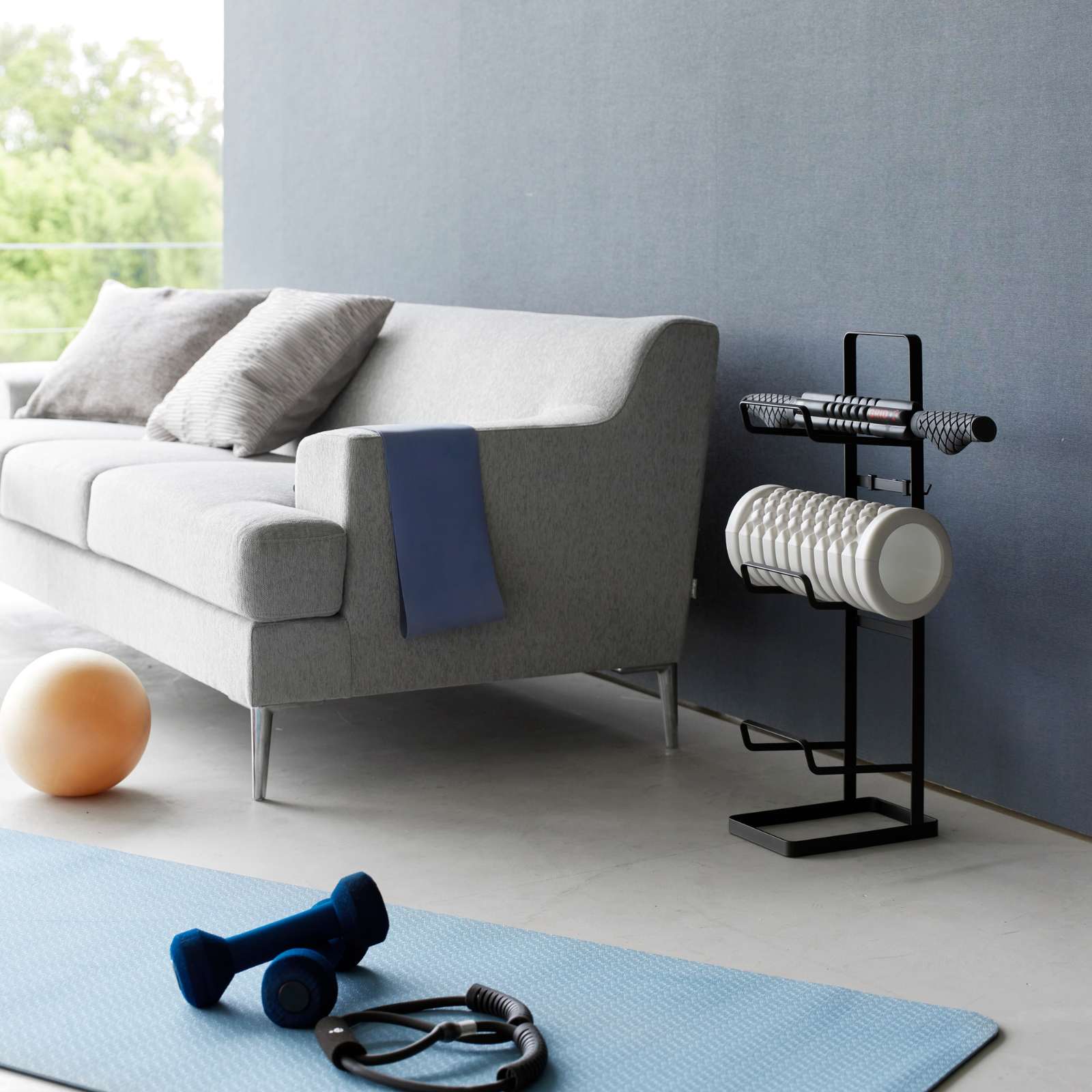 Support d'équipement de fitness TOWER noir