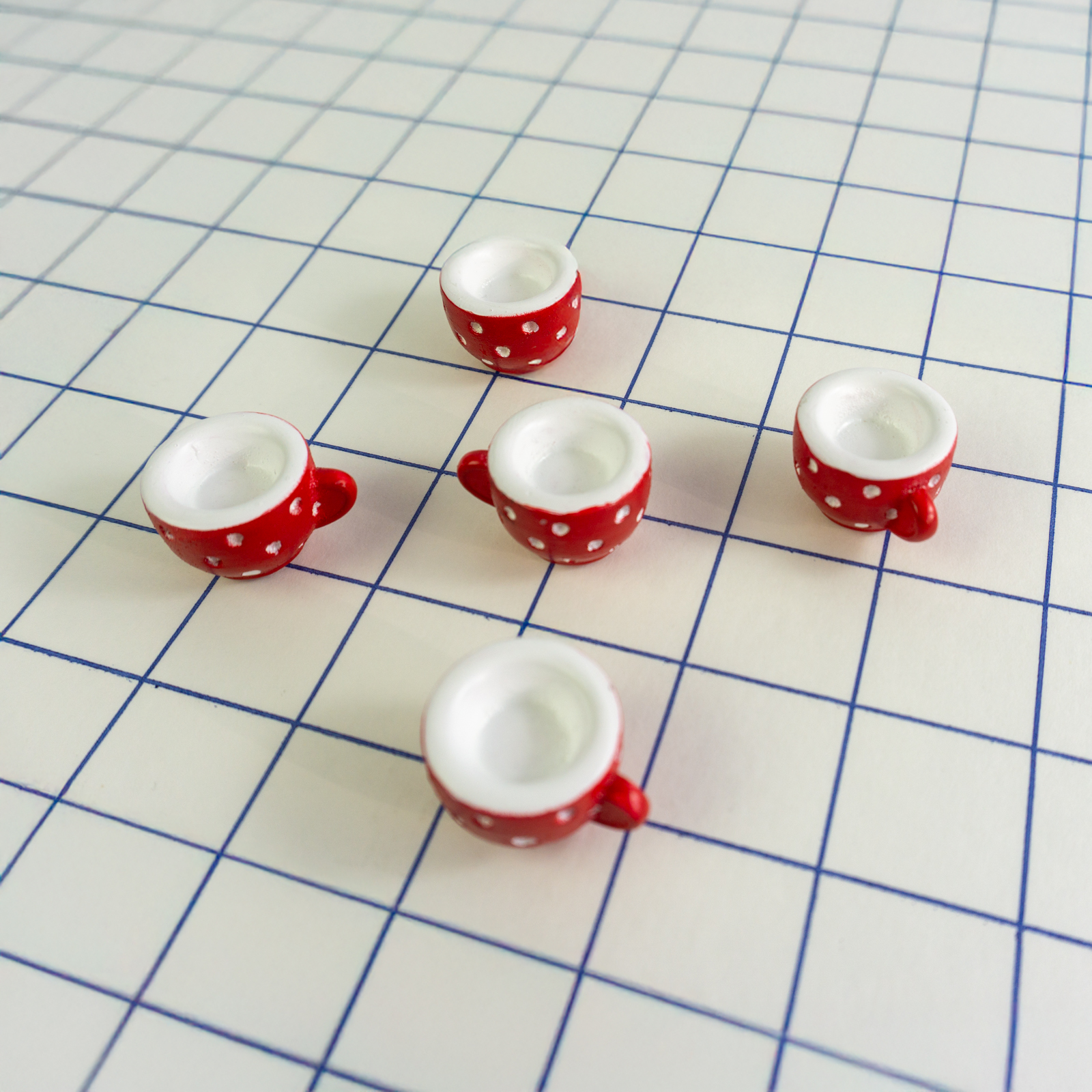 Magnete CUP 5er Set rot/weiss