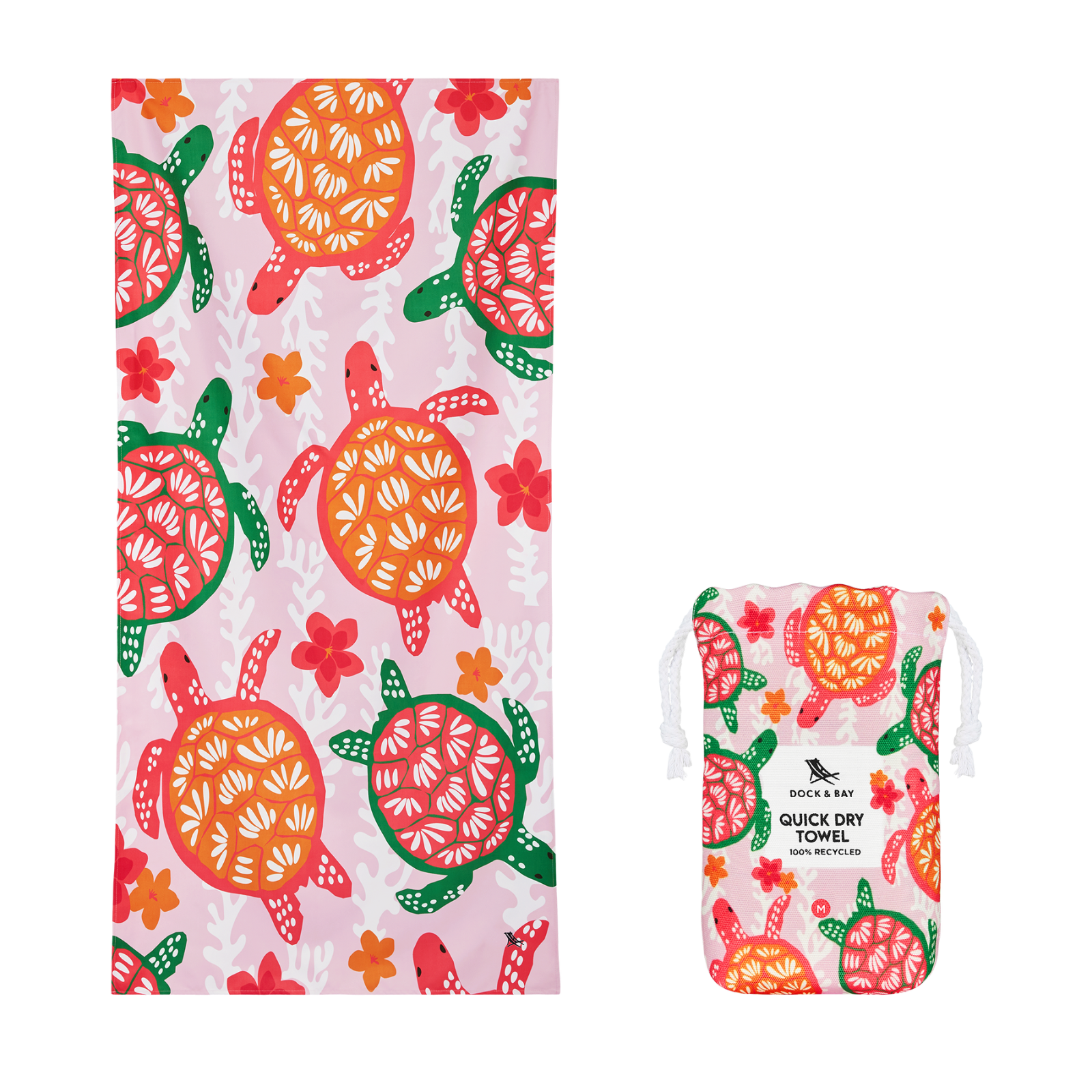 Towel KIDS M Turtley Tropical 