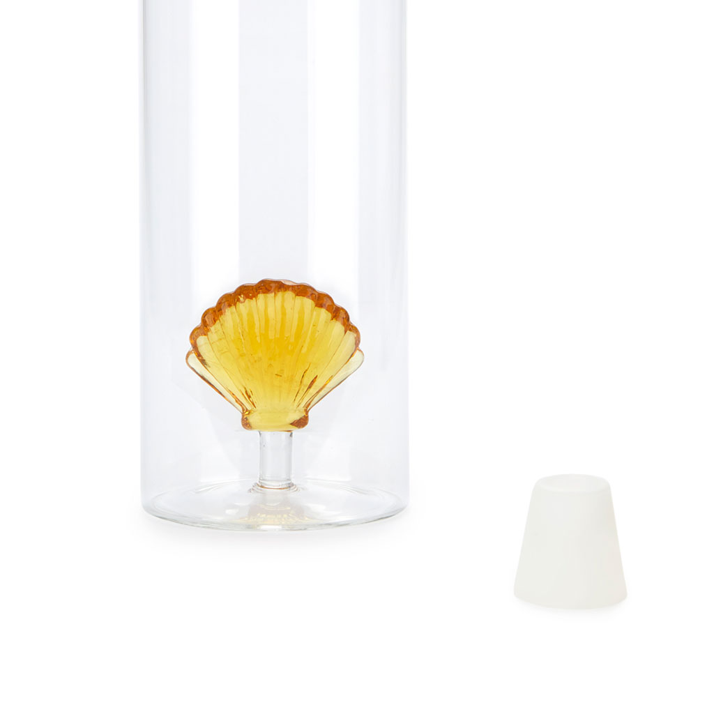 Glasflasche ATLANTIS SHELL 1.2 l gelb Borosilicate