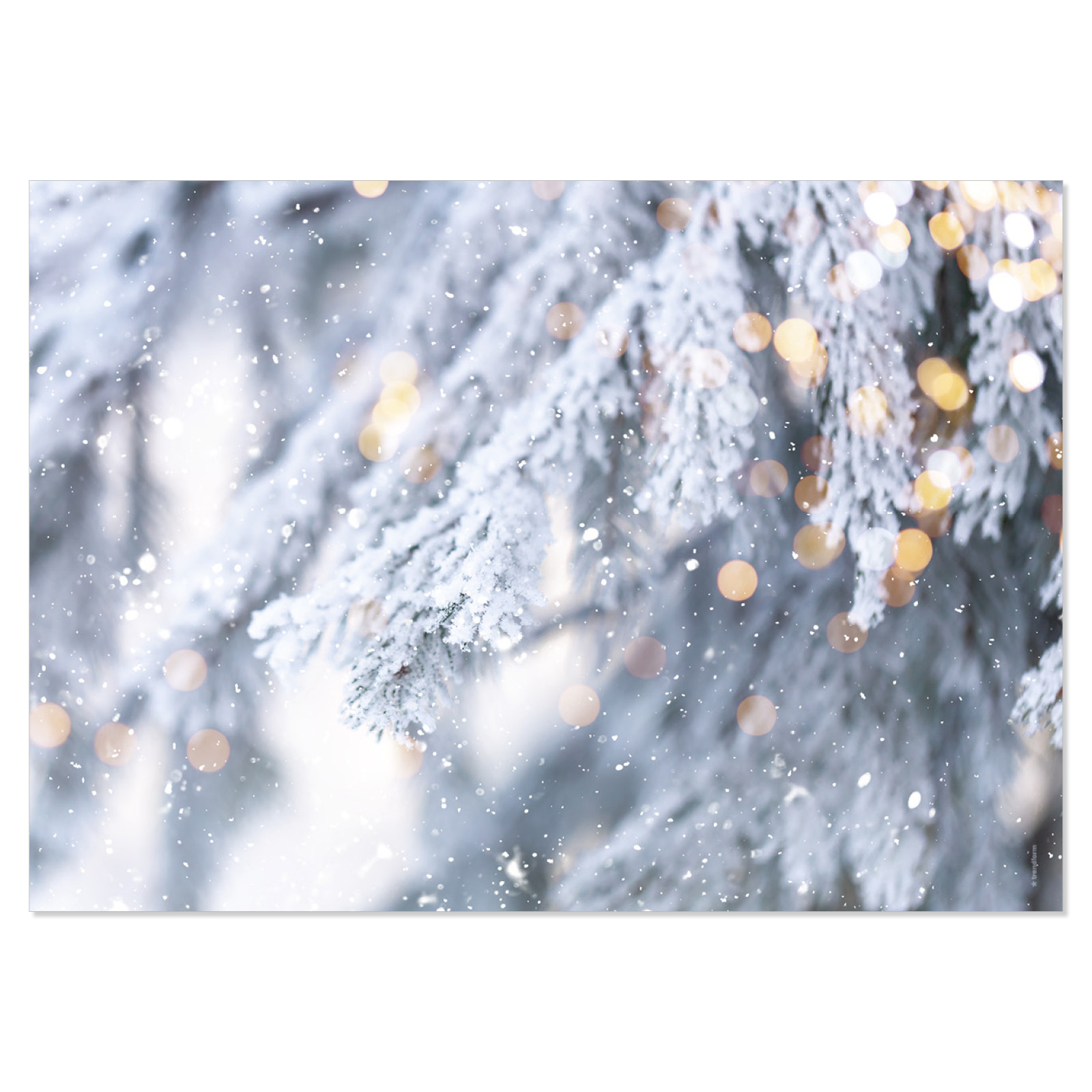 Papiertischset SNOWY PINES 4 Sujets à 12 Blatt