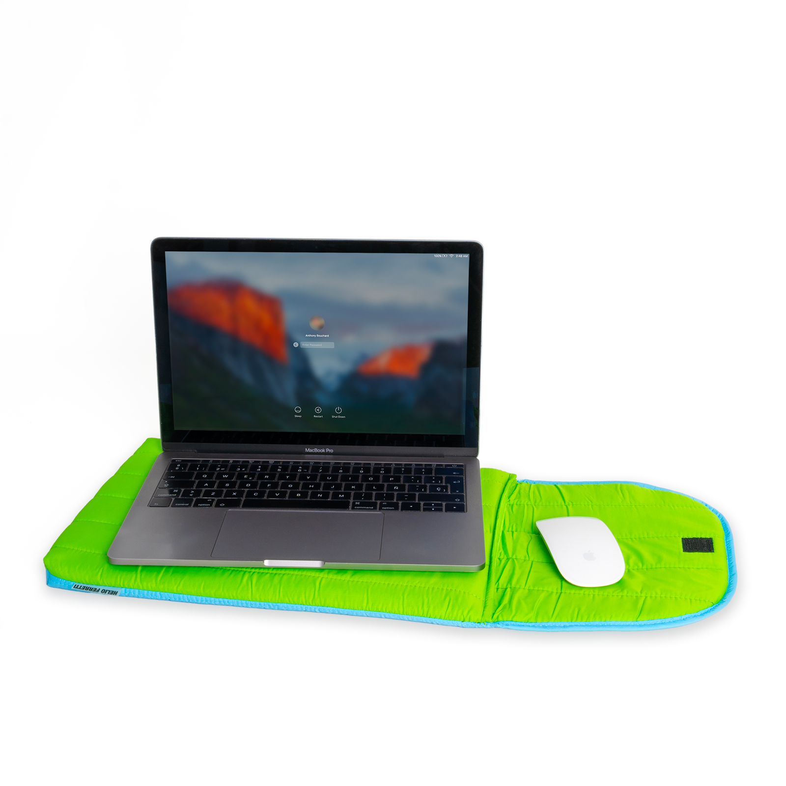 PUFFY LAPTOP SLEEVE GREEN