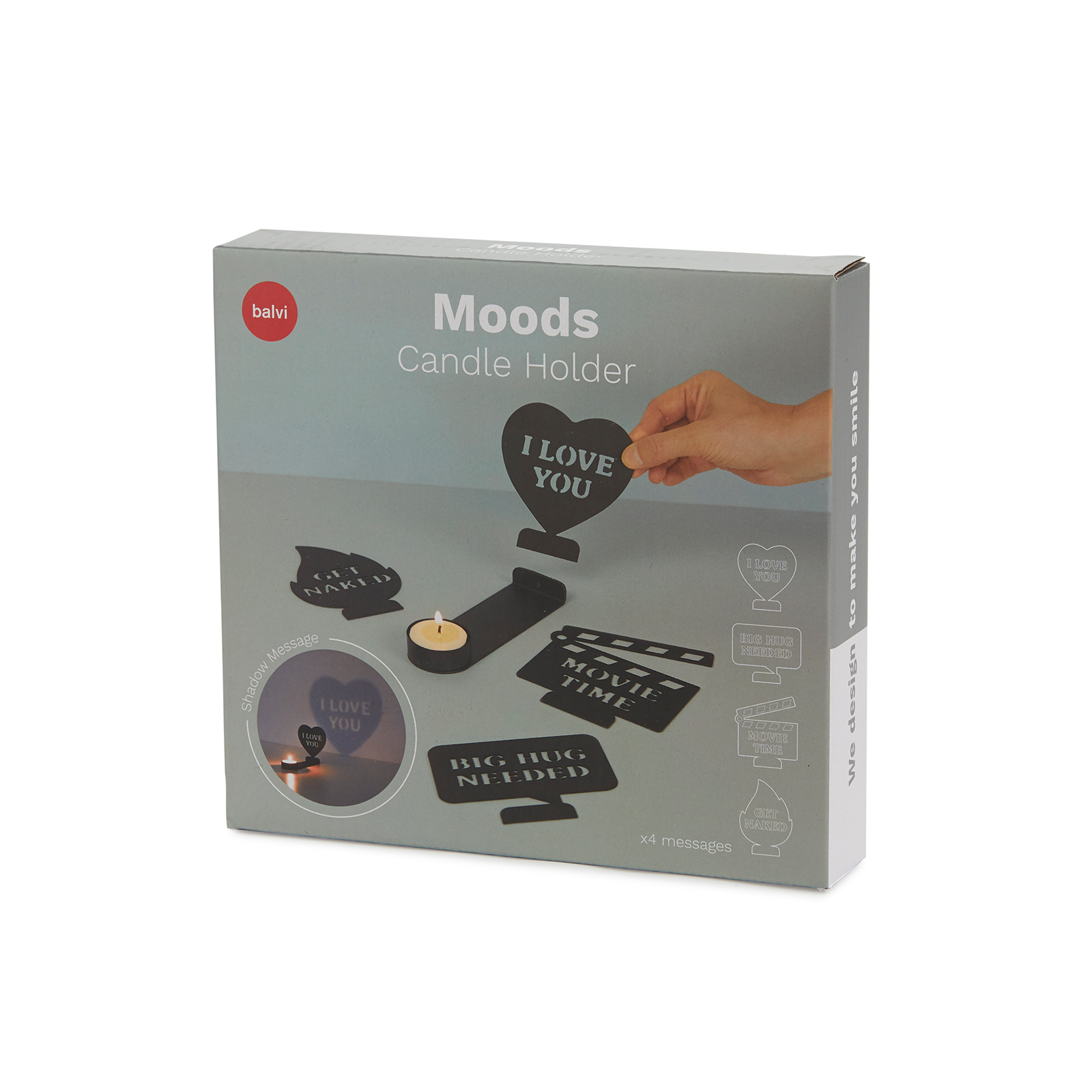 Kerzenhalter MOODS schwarz