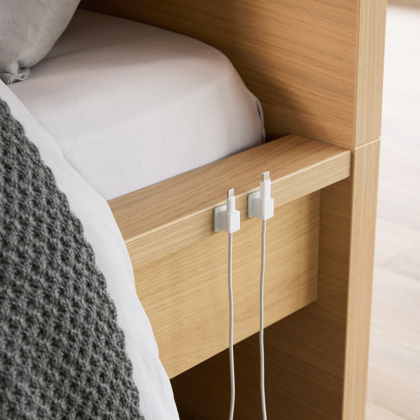 Magnetische Kabelhalter mit Basis (5er-Set) SMART weiss