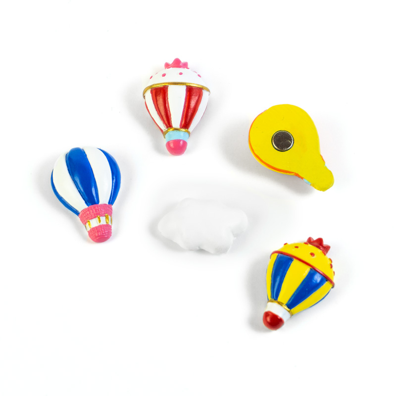 Magnets BALLOON set of 5 multicolor 