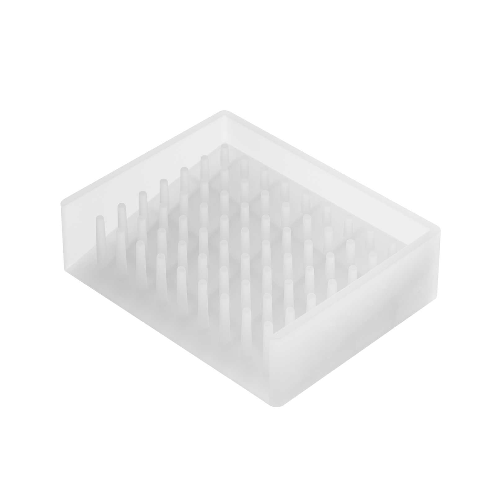 Plateau à savon en silicone FLOAT blanc