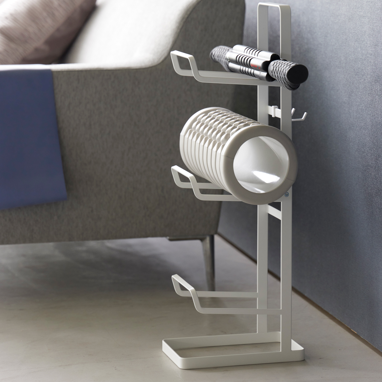 Support d'équipement de fitness TOWER blanc