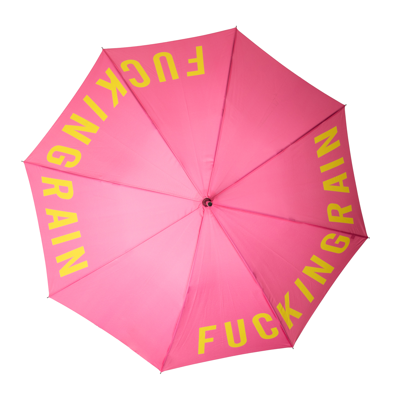 Stockschirm FUCKING RAIN pink