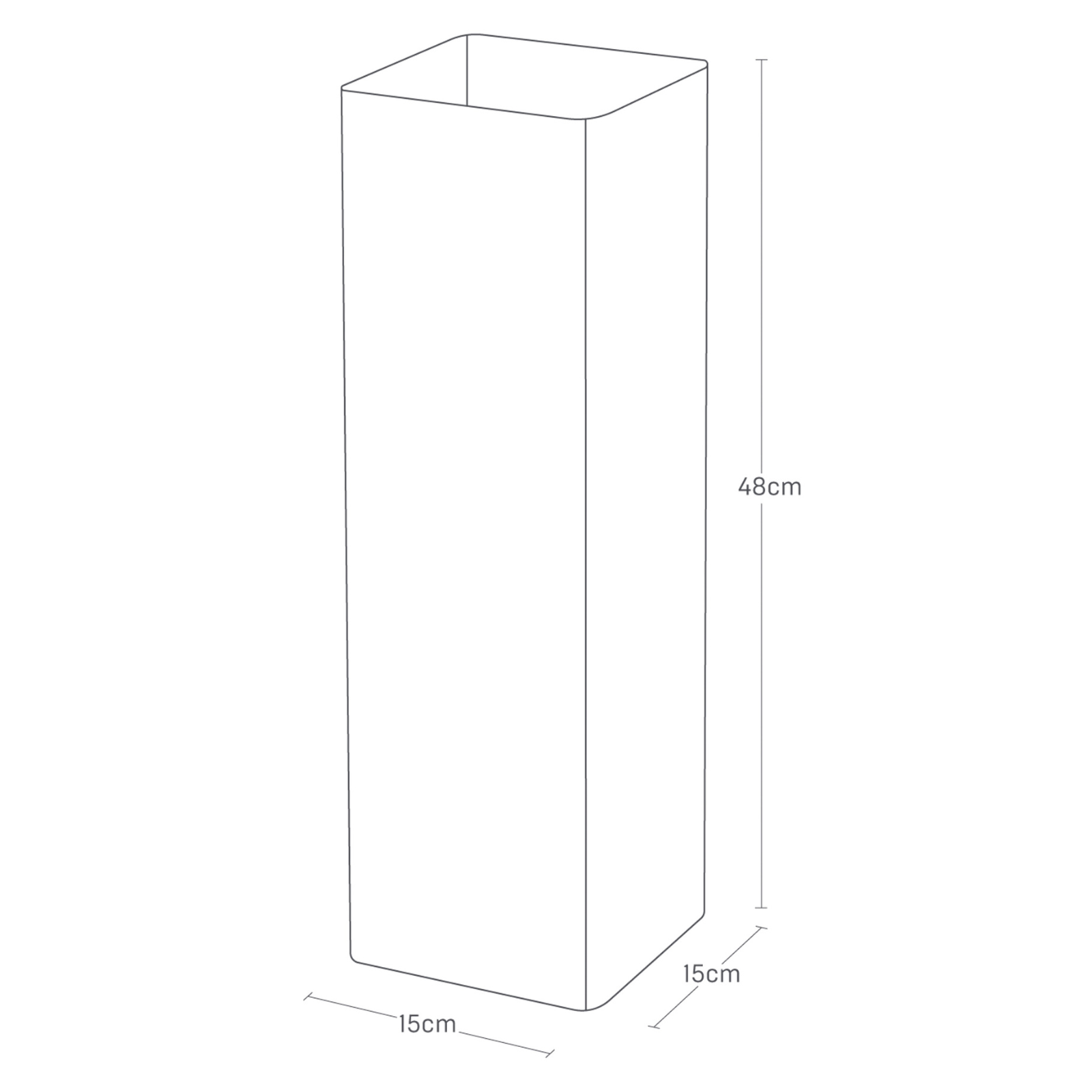 Schirmständer SMART Tall weiss 