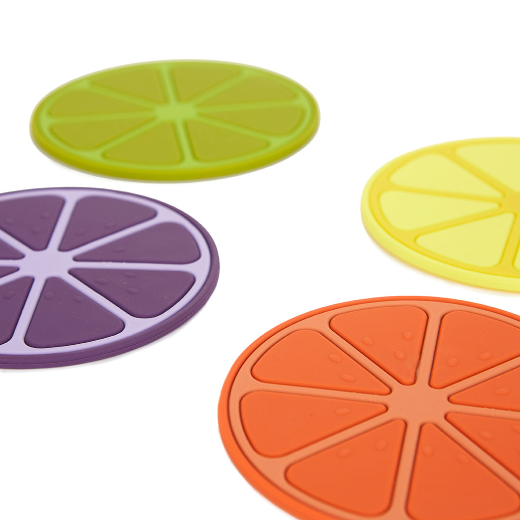 Sous-verre FRUIT PARTY set de 4 assorti 