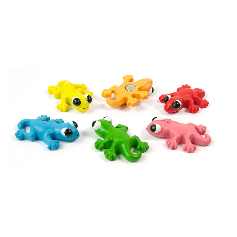 Aimants GECKO set de 6 multicolore 