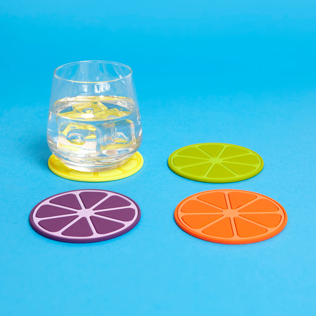 Sous-verre FRUIT PARTY set de 4 assorti 