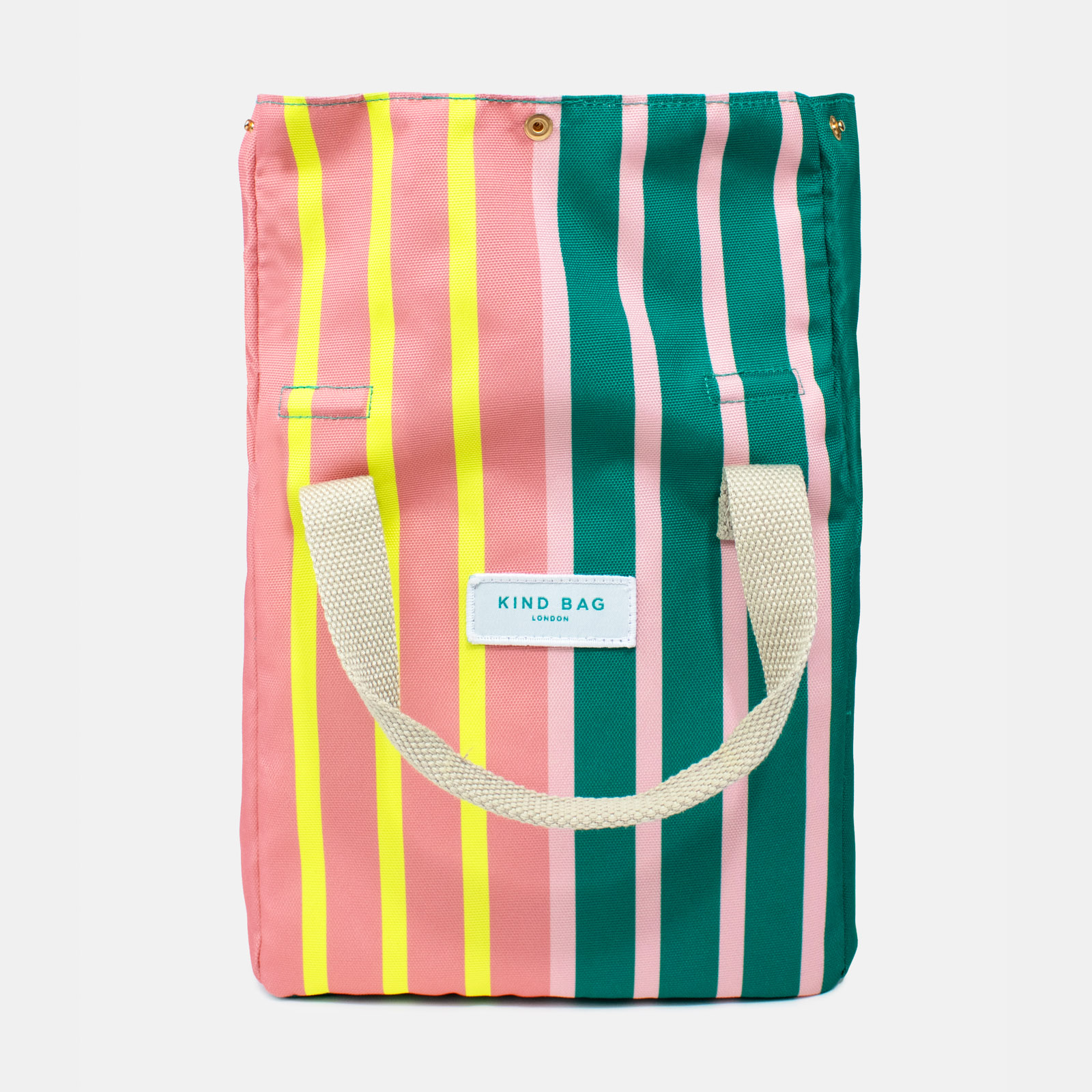 Lunch Bag Bi-Colour Stripes 