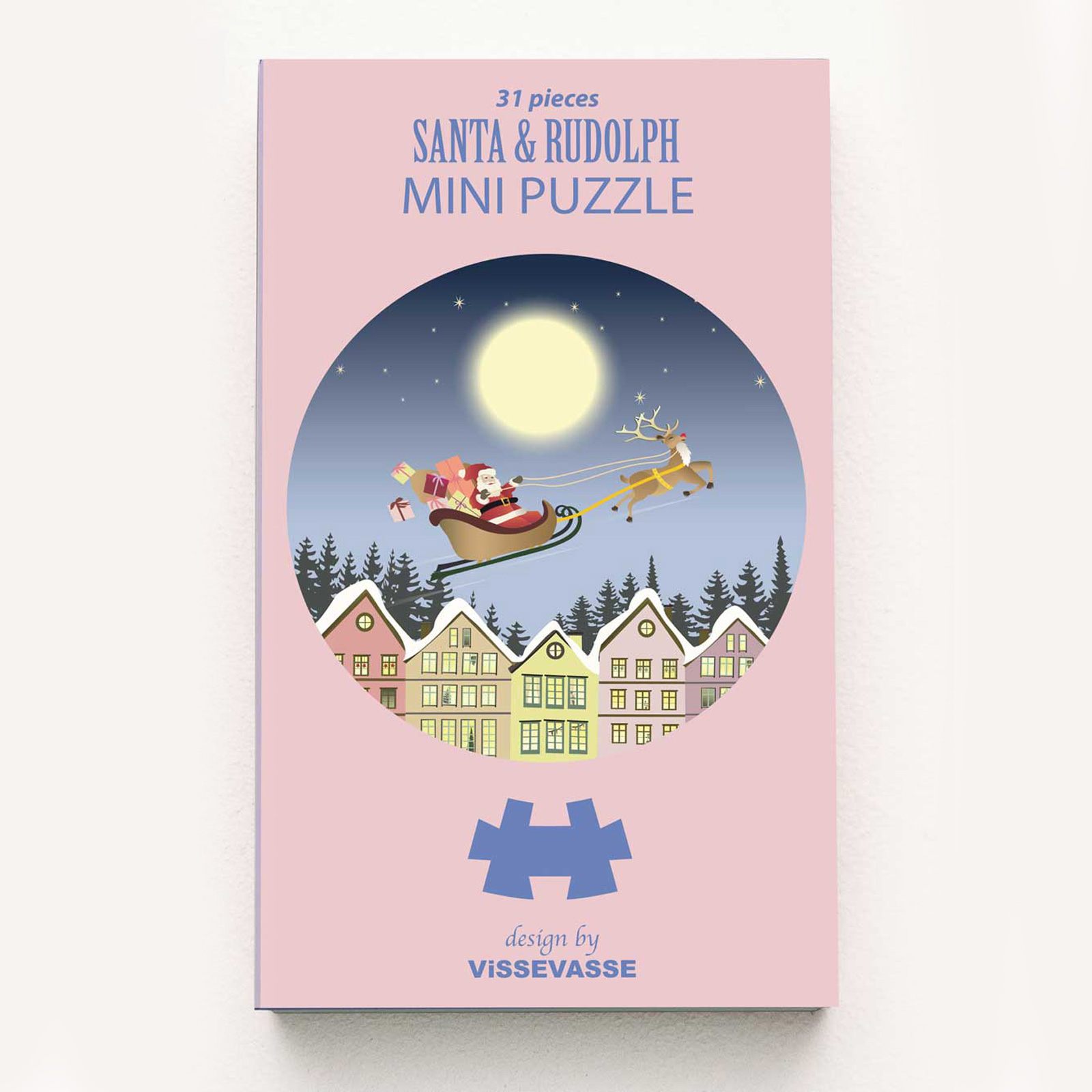 Mini Puzzle SANTA & RUDOLF 
