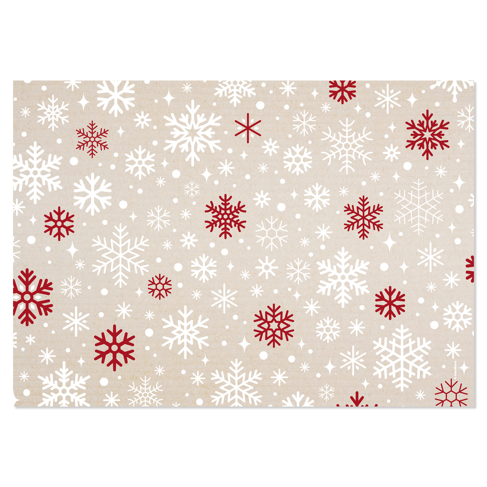 Paper placemat FROSTY 4 x 12 sheets