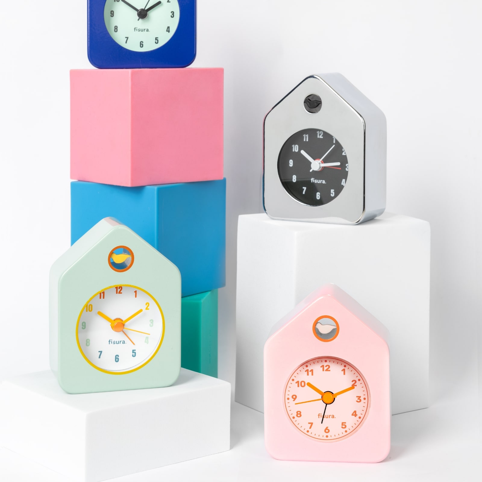 MINI HOUSE ALARM CLOCK mint 