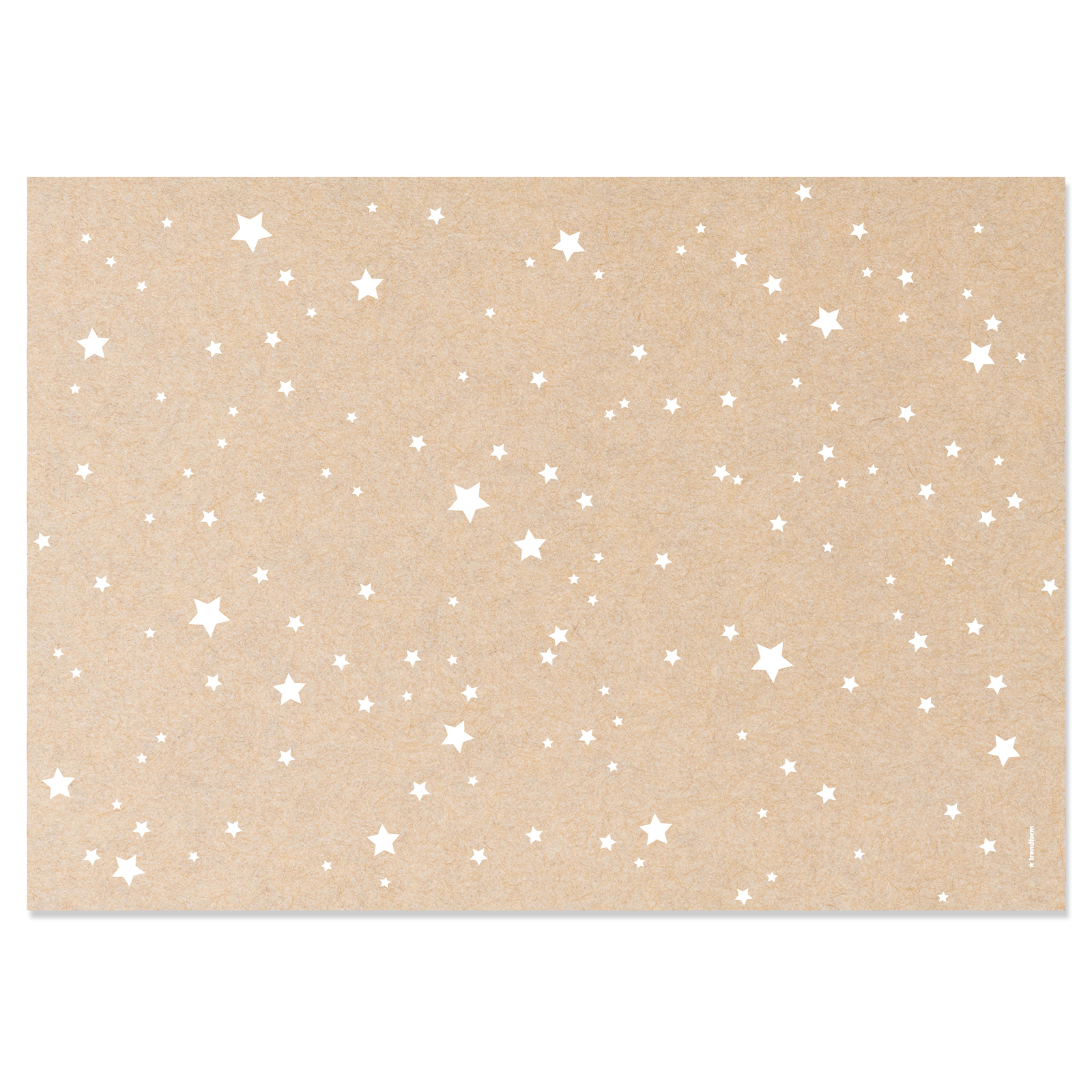 Papiertischset Kraft STARS Block mit 48 Blatt